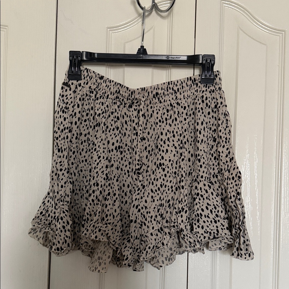 O'Neill Black and Cream Patterned Women's Skorts